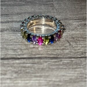 Sparkles all around with this Mothers Eternity Band